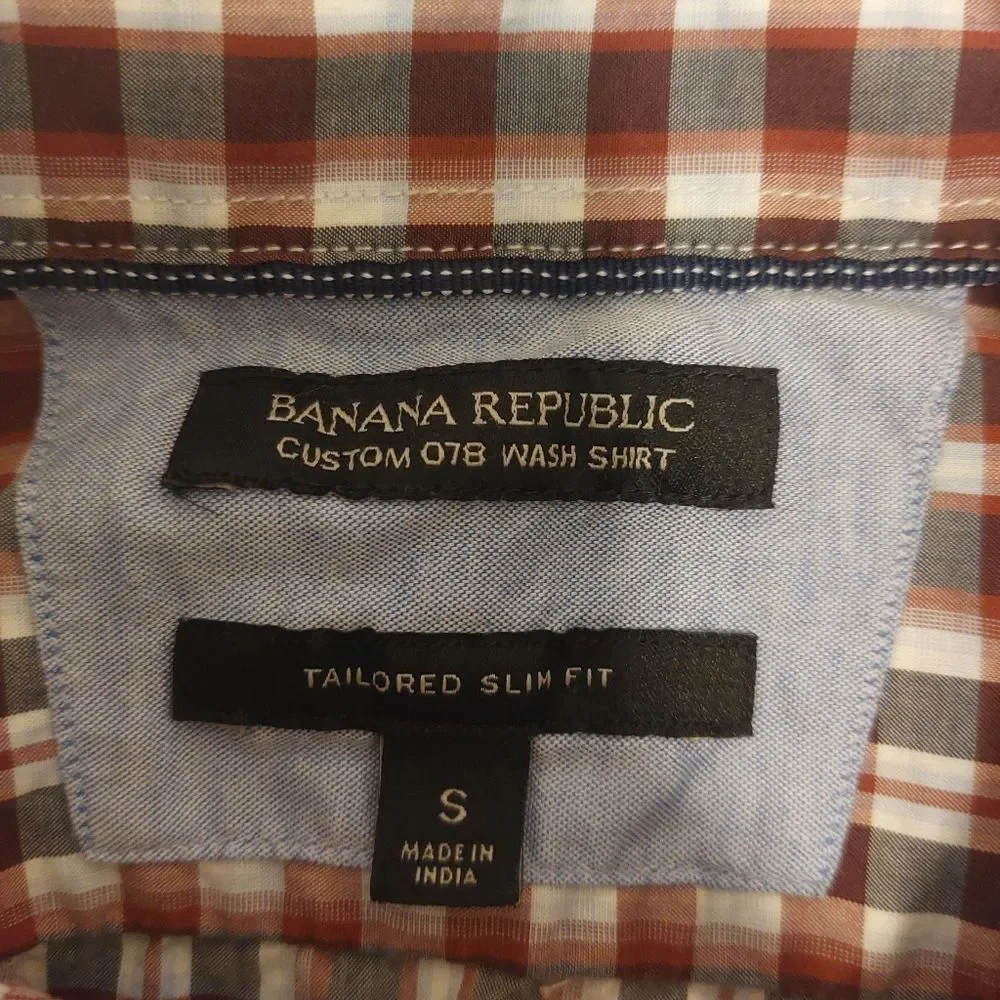Banana Republic Button Down Shirt Size Small Plaid
